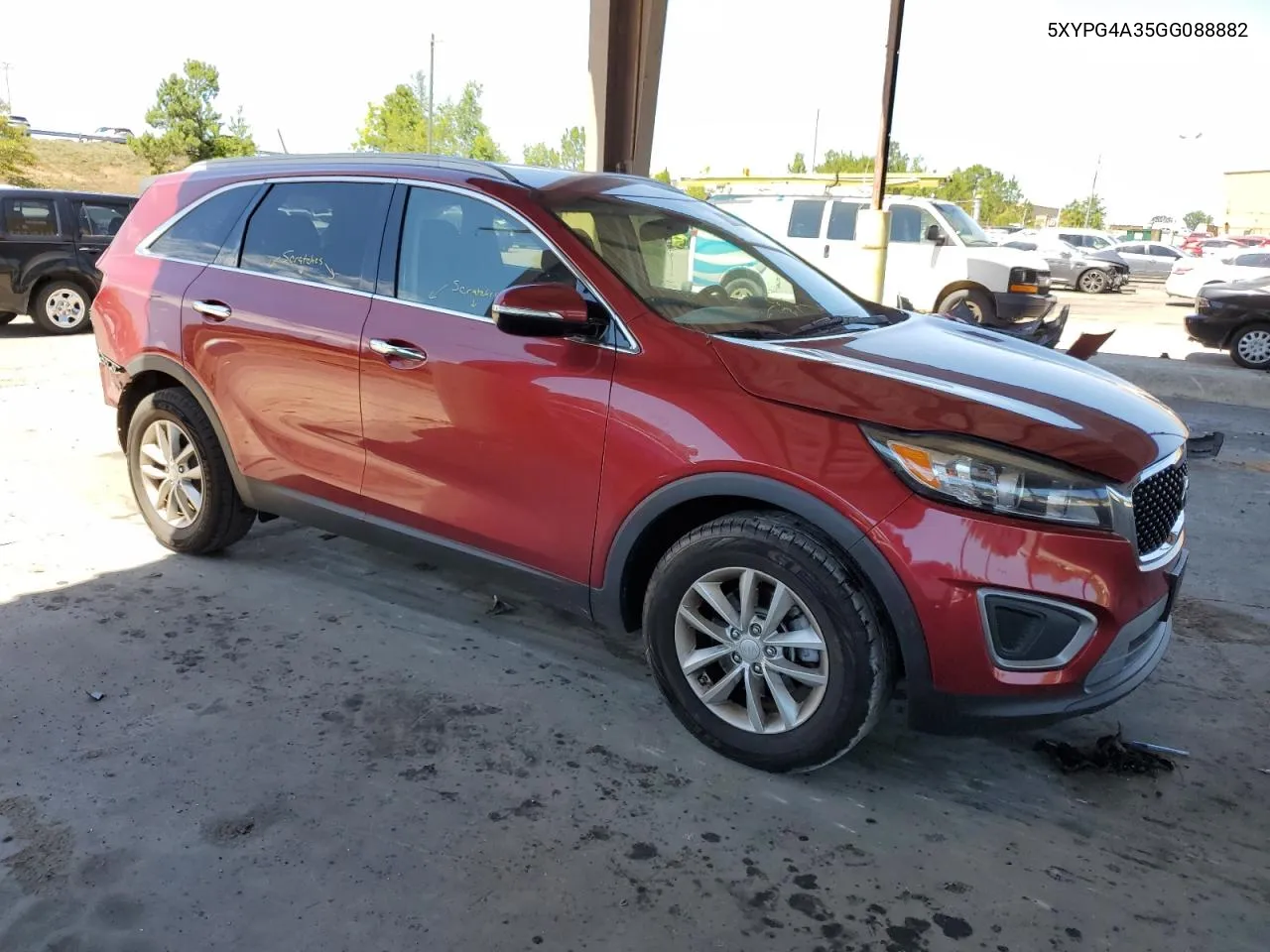 2016 Kia Sorento Lx VIN: 5XYPG4A35GG088882 Lot: 56605134