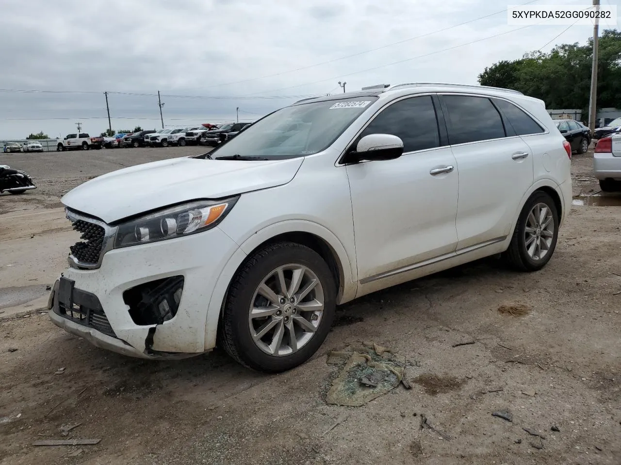 2016 Kia Sorento Sx VIN: 5XYPKDA52GG090282 Lot: 57282574