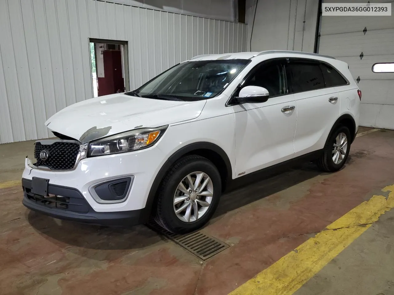 2016 Kia Sorento Lx VIN: 5XYPGDA36GG012393 Lot: 59113634