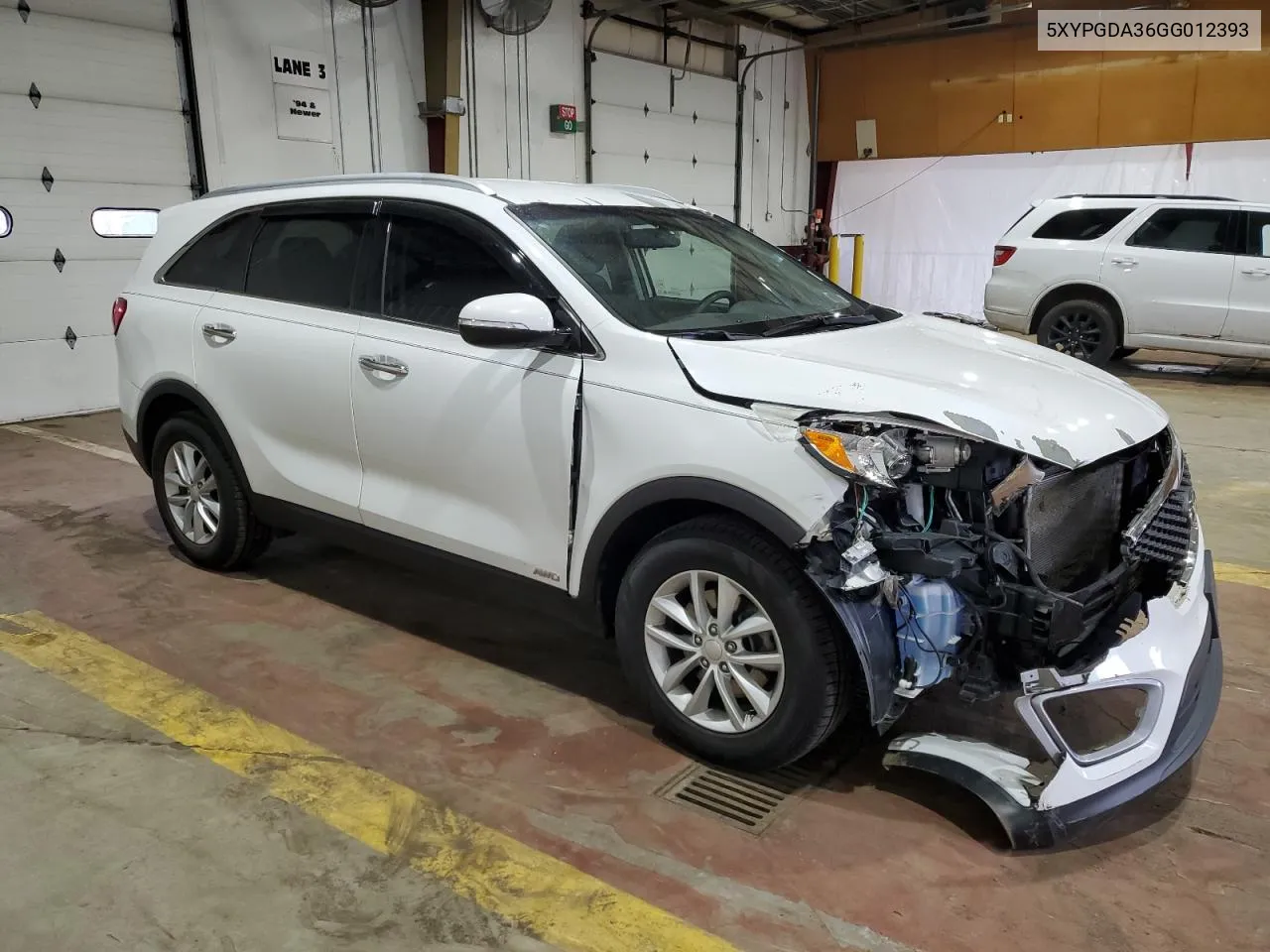 2016 Kia Sorento Lx VIN: 5XYPGDA36GG012393 Lot: 59113634