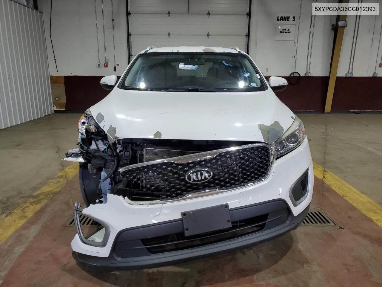 2016 Kia Sorento Lx VIN: 5XYPGDA36GG012393 Lot: 59113634