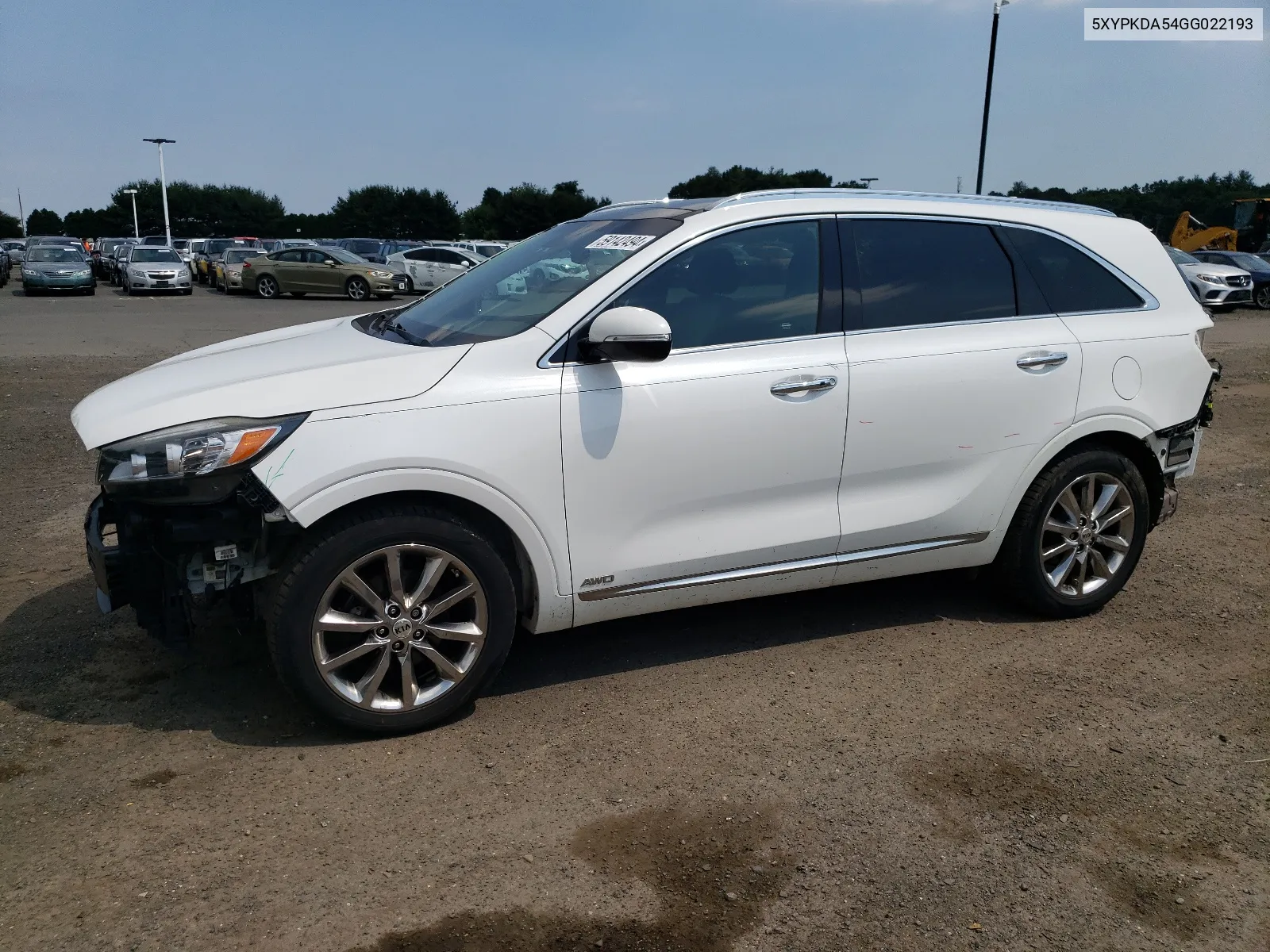 2016 Kia Sorento Sx VIN: 5XYPKDA54GG022193 Lot: 59142494