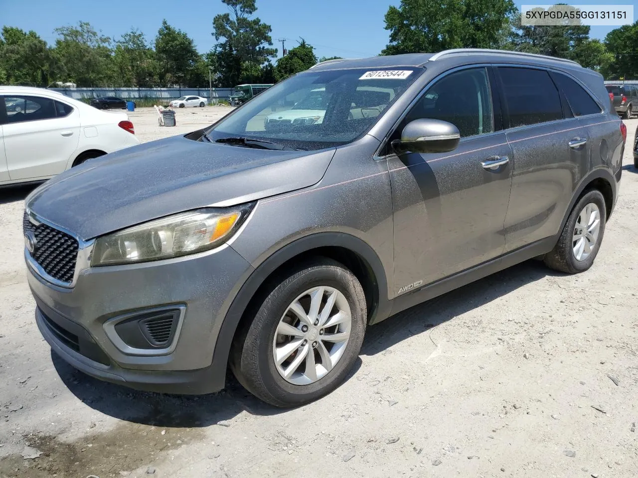 2016 Kia Sorento Lx VIN: 5XYPGDA55GG131151 Lot: 60125544