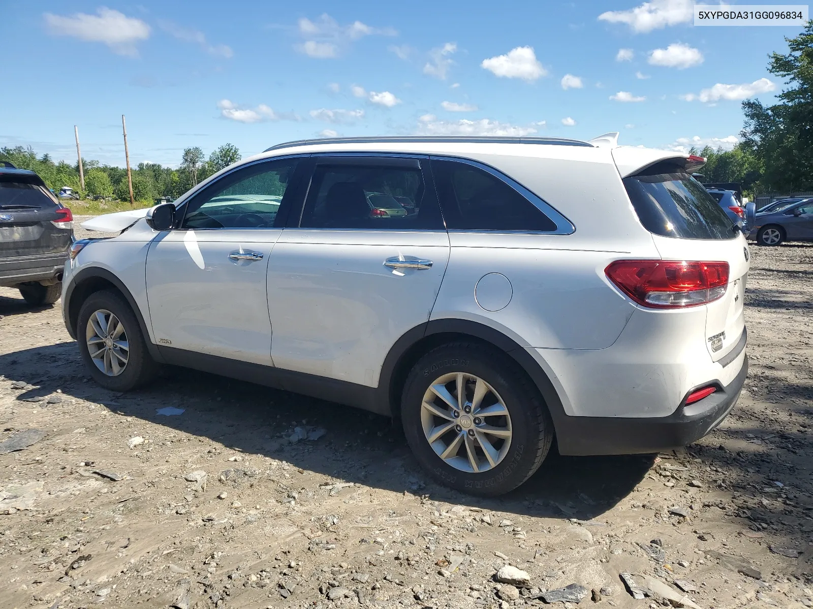 2016 Kia Sorento Lx VIN: 5XYPGDA31GG096834 Lot: 61185204