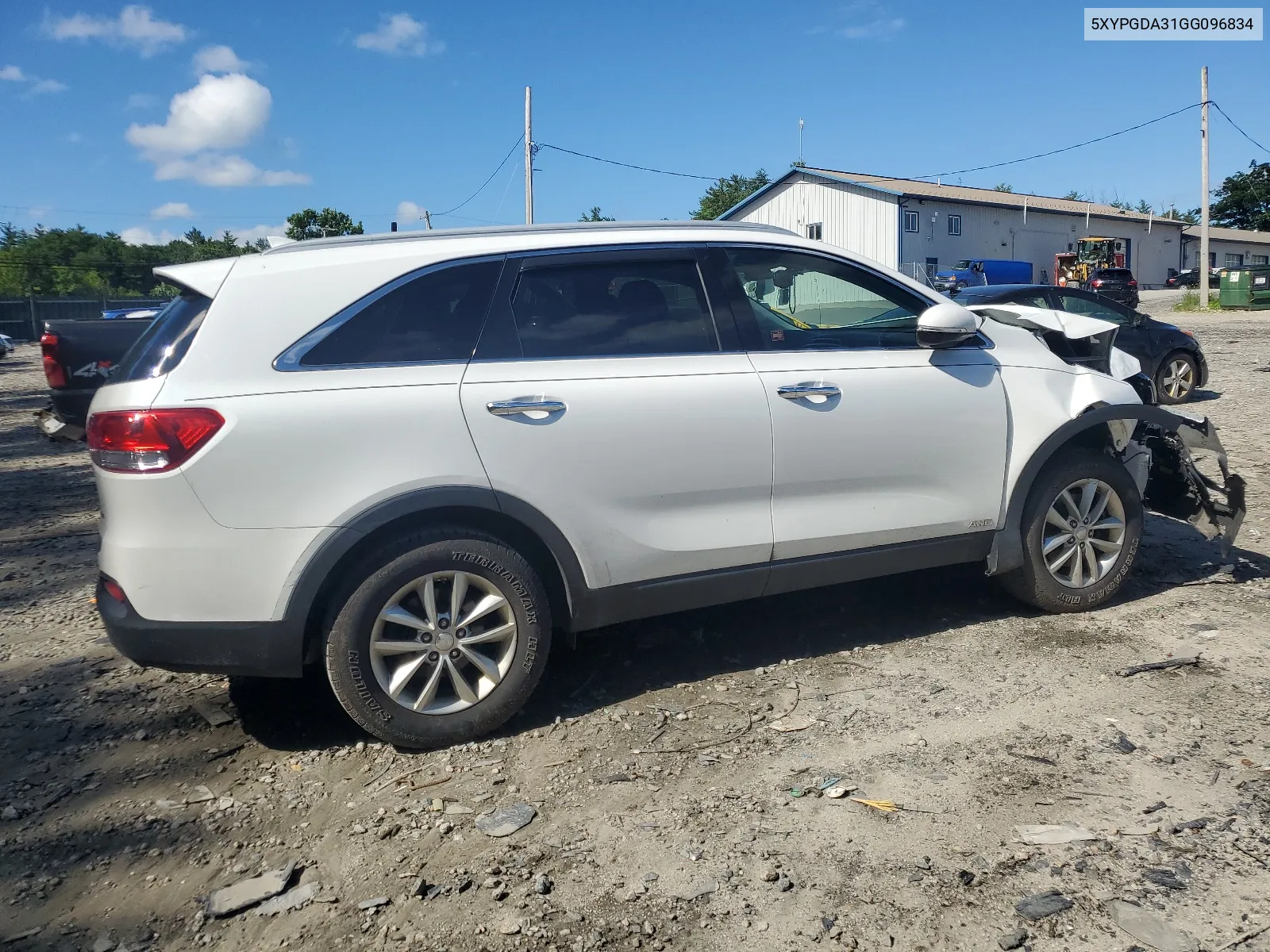 2016 Kia Sorento Lx VIN: 5XYPGDA31GG096834 Lot: 61185204