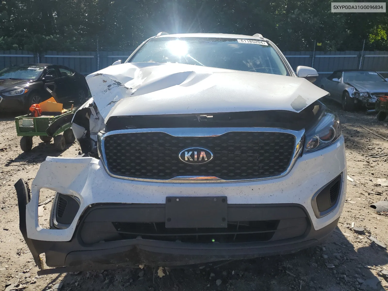 2016 Kia Sorento Lx VIN: 5XYPGDA31GG096834 Lot: 61185204