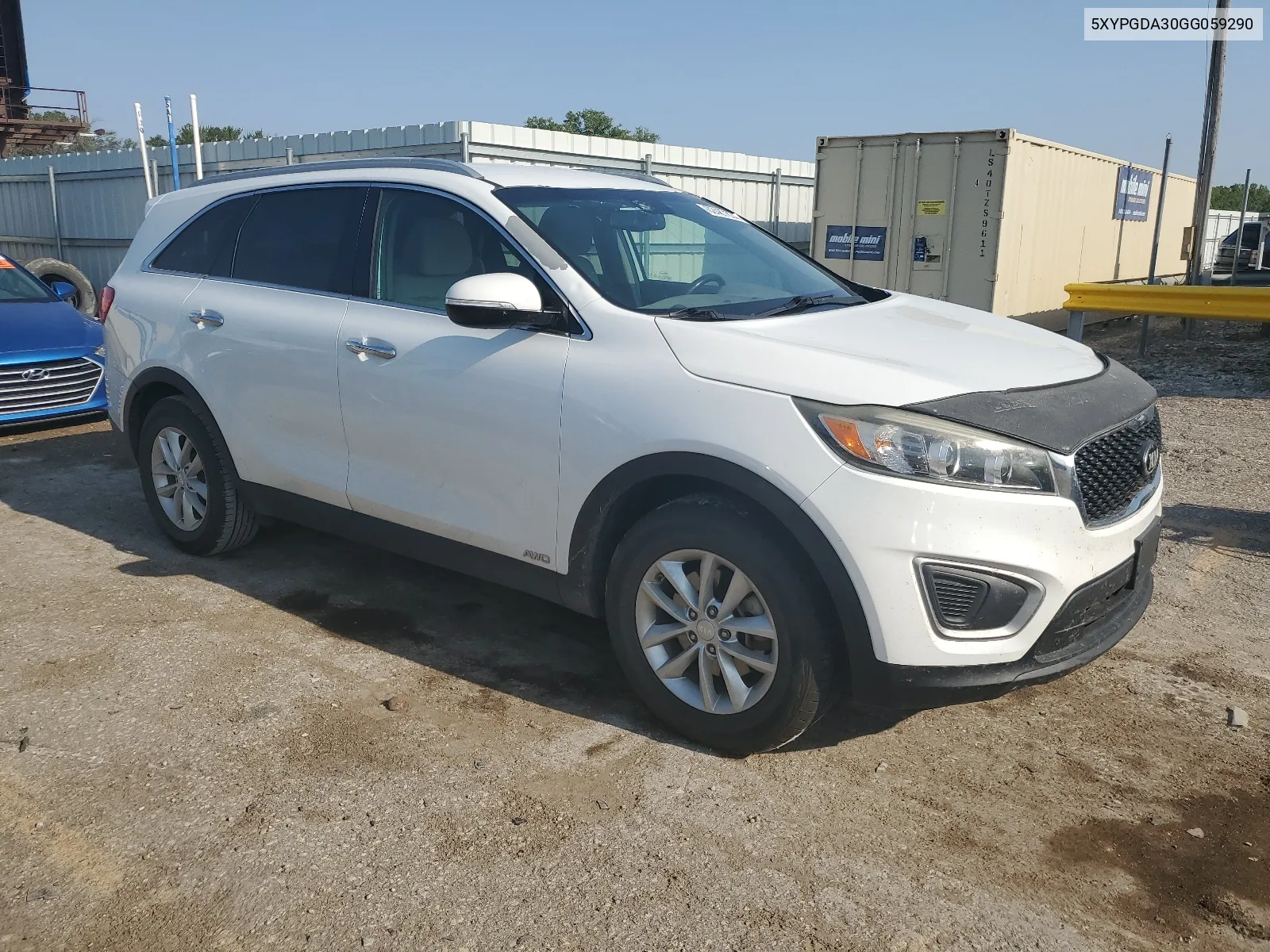 5XYPGDA30GG059290 2016 Kia Sorento Lx