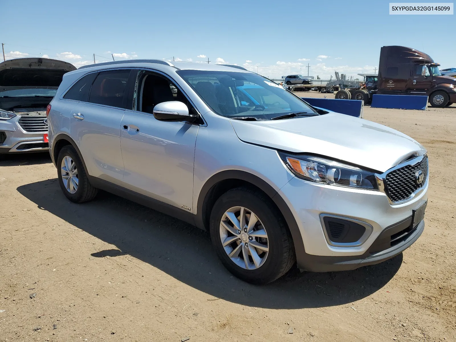 2016 Kia Sorento Lx VIN: 5XYPGDA32GG145099 Lot: 62502624