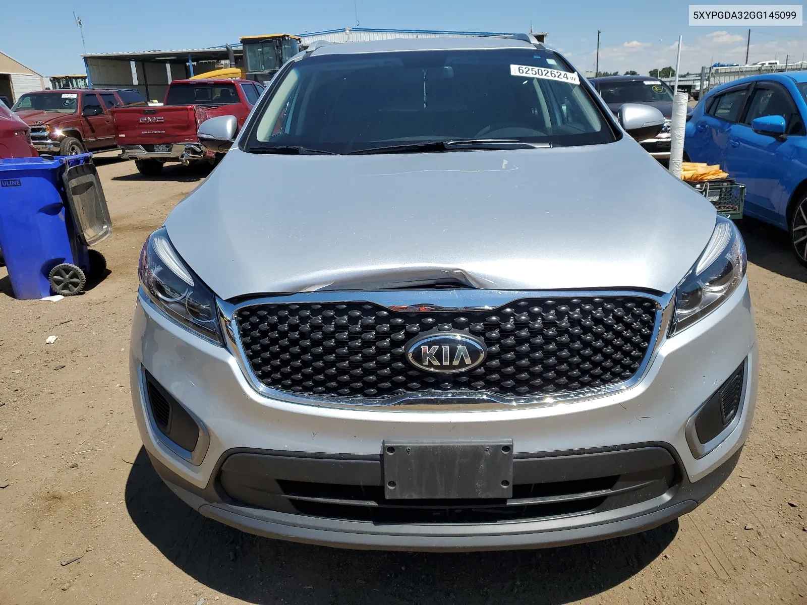 2016 Kia Sorento Lx VIN: 5XYPGDA32GG145099 Lot: 62502624