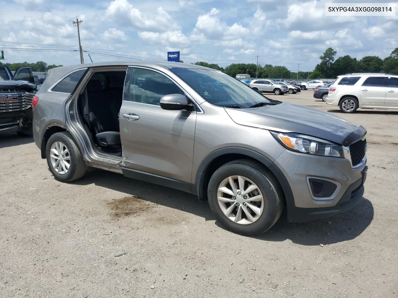 2016 Kia Sorento Lx VIN: 5XYPG4A3XGG098114 Lot: 63298114