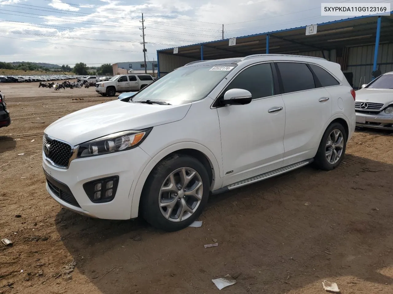 2016 Kia Sorento Sx VIN: 5XYPKDA11GG123169 Lot: 63522174