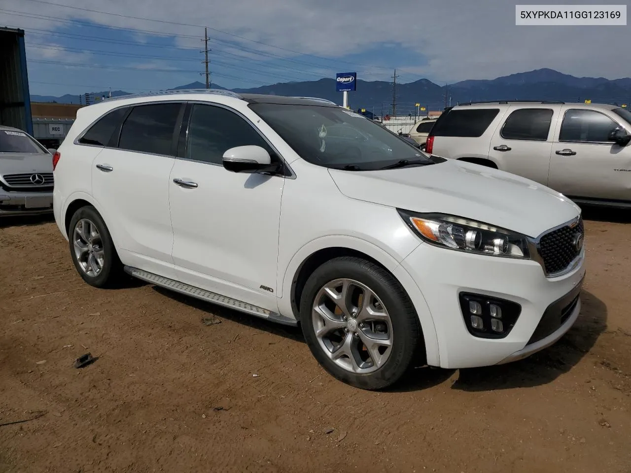 2016 Kia Sorento Sx VIN: 5XYPKDA11GG123169 Lot: 63522174