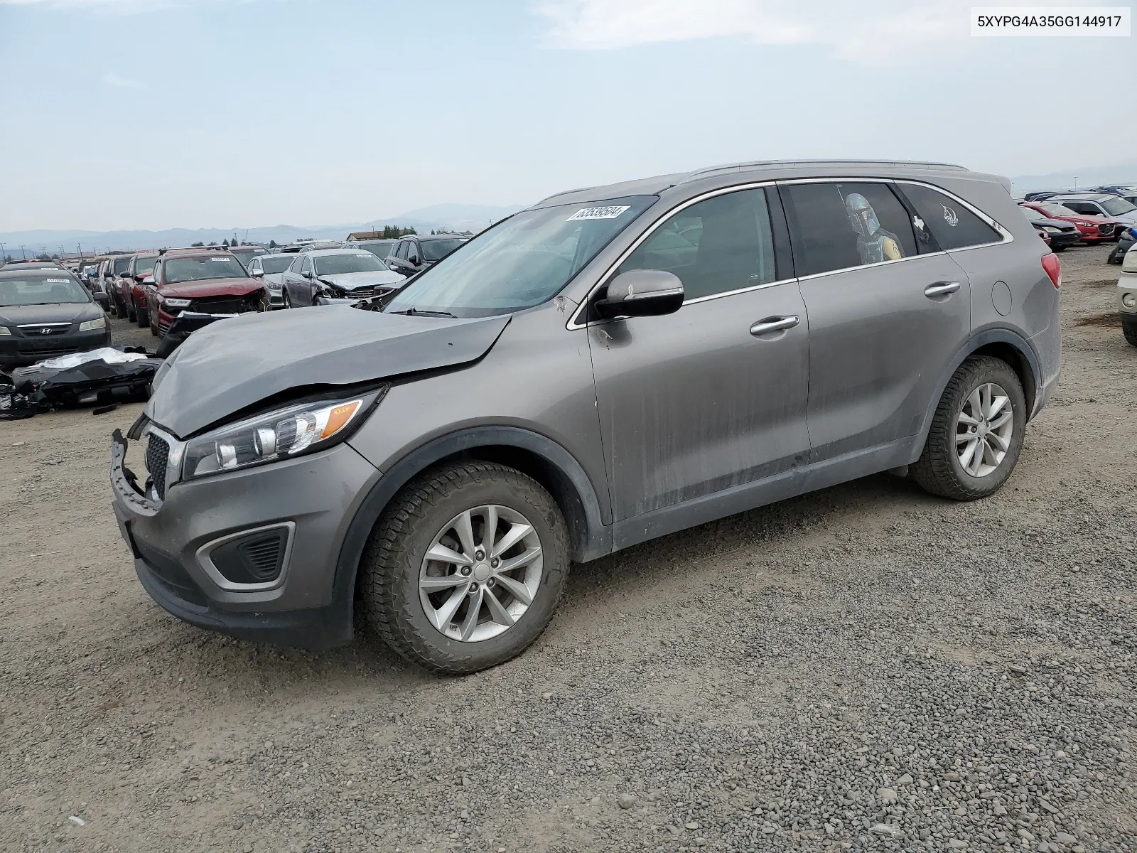 2016 Kia Sorento Lx VIN: 5XYPG4A35GG144917 Lot: 63539504