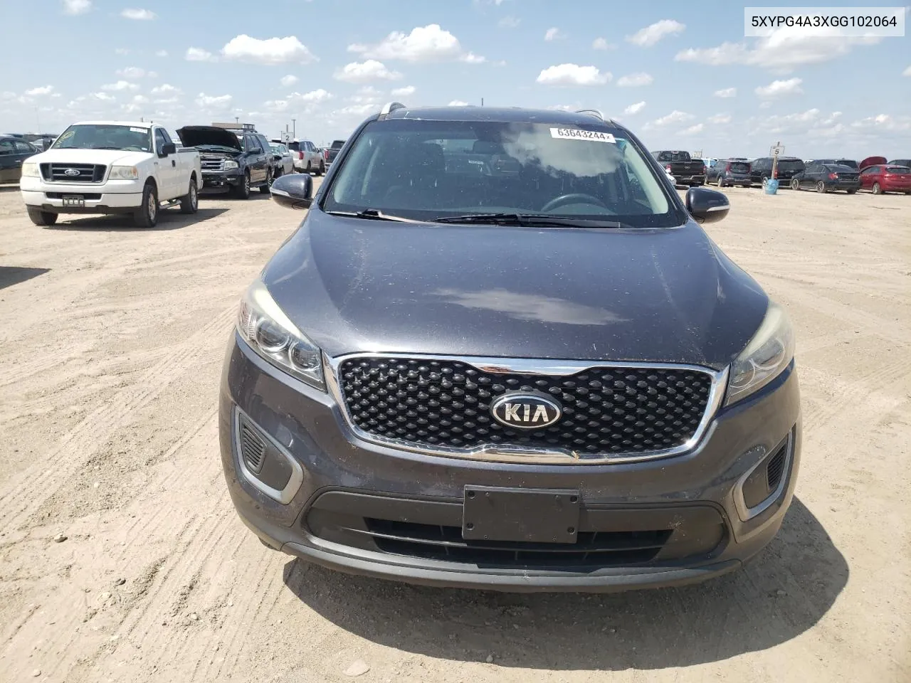 2016 Kia Sorento Lx VIN: 5XYPG4A3XGG102064 Lot: 63643244