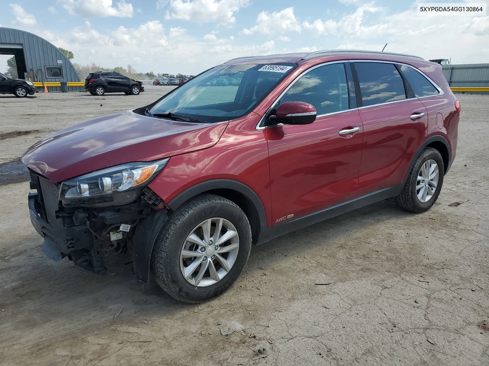 2016 Kia Sorento Lx VIN: 5XYPGDA54GG130864 Lot: 63895194