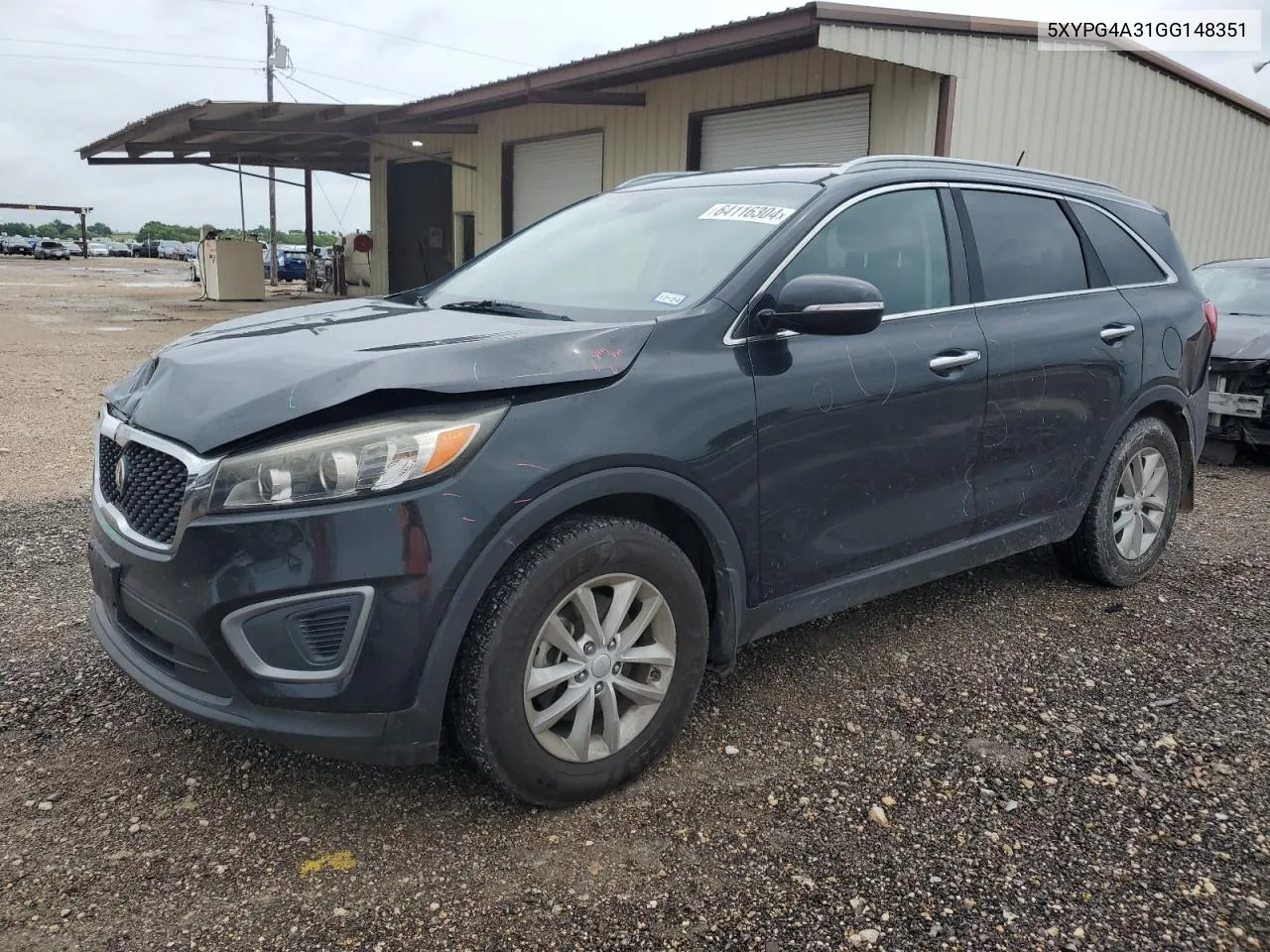 2016 Kia Sorento Lx VIN: 5XYPG4A31GG148351 Lot: 64116304