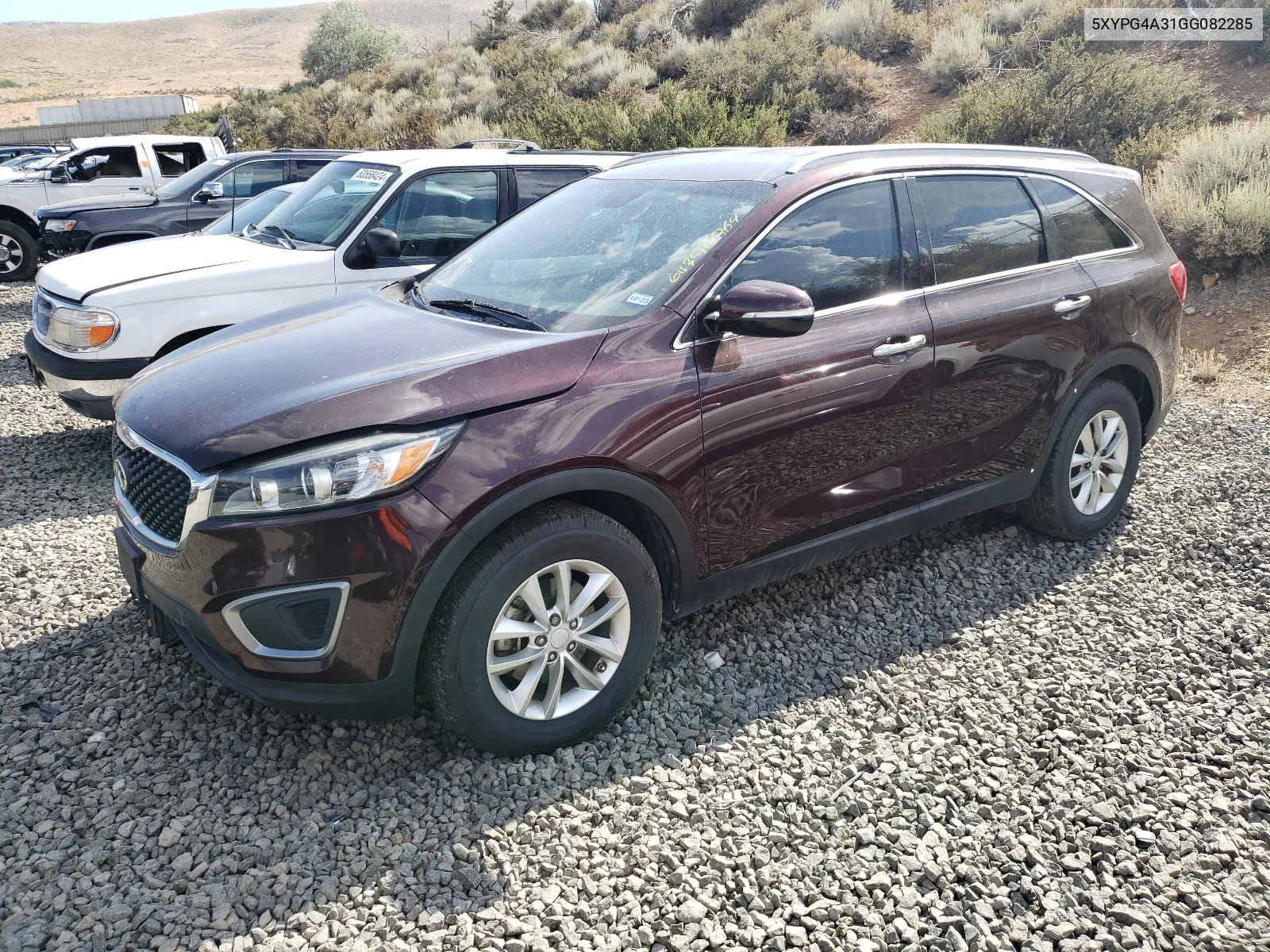 2016 Kia Sorento Lx VIN: 5XYPG4A31GG082285 Lot: 64390864