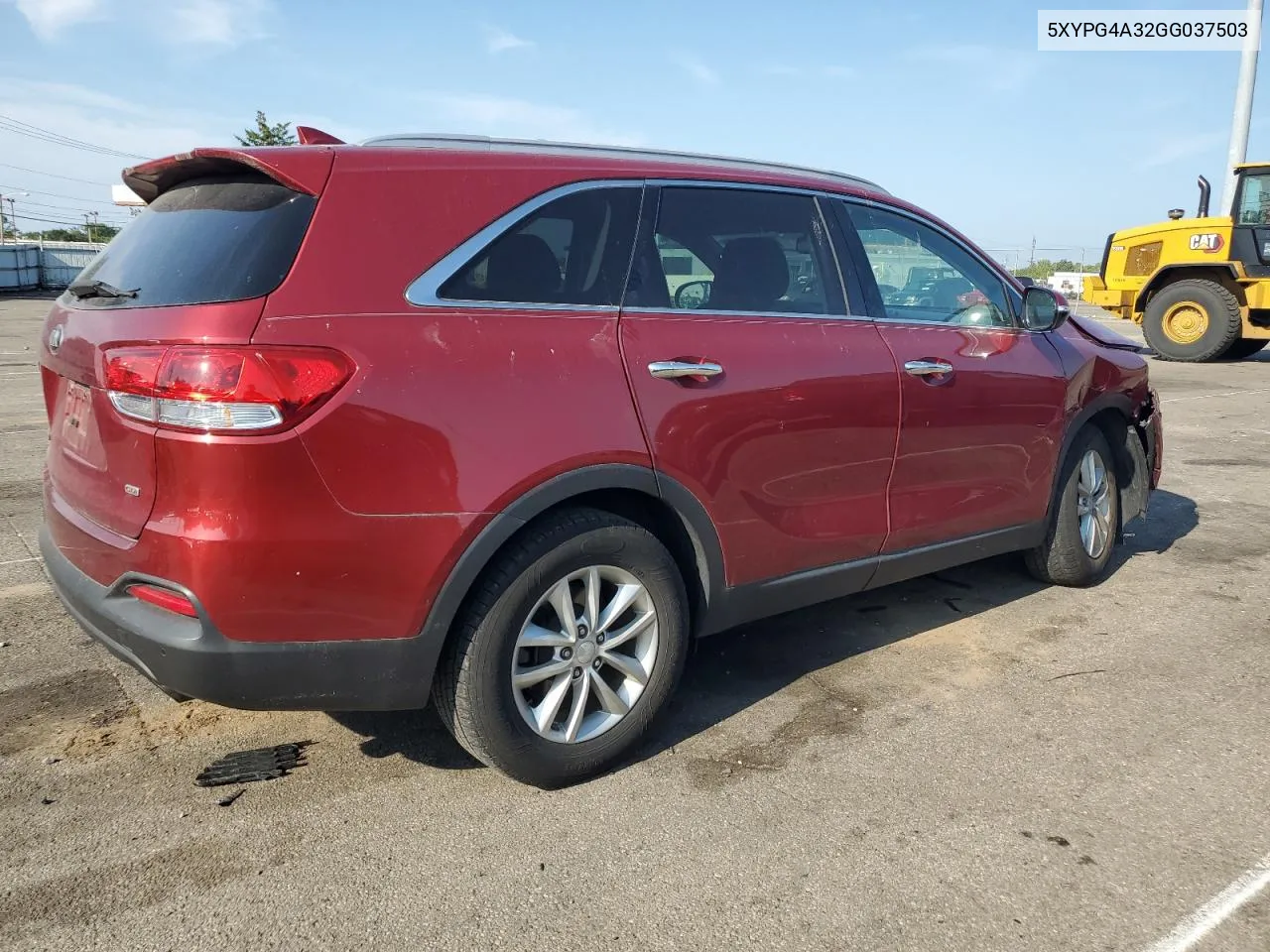 2016 Kia Sorento Lx VIN: 5XYPG4A32GG037503 Lot: 64790014