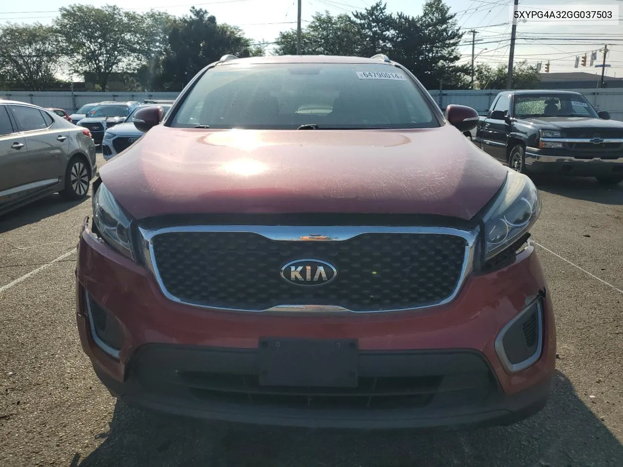 2016 Kia Sorento Lx VIN: 5XYPG4A32GG037503 Lot: 64790014