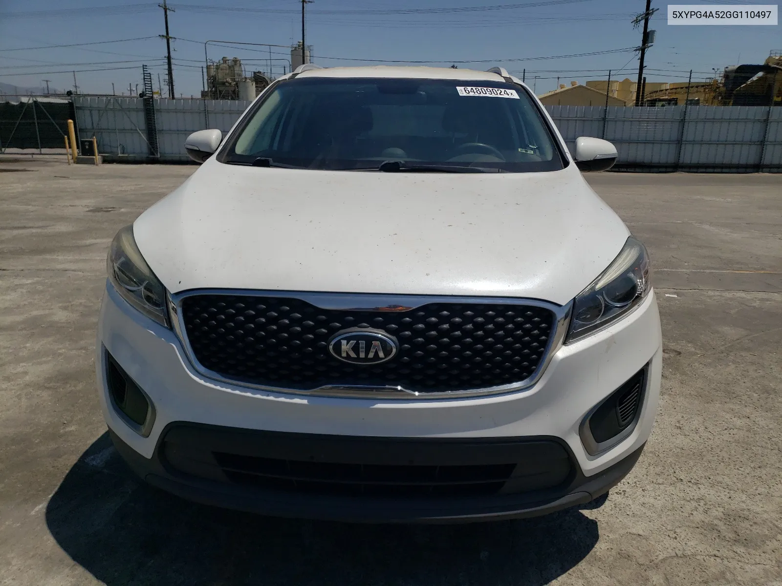 2016 Kia Sorento Lx VIN: 5XYPG4A52GG110497 Lot: 64809024