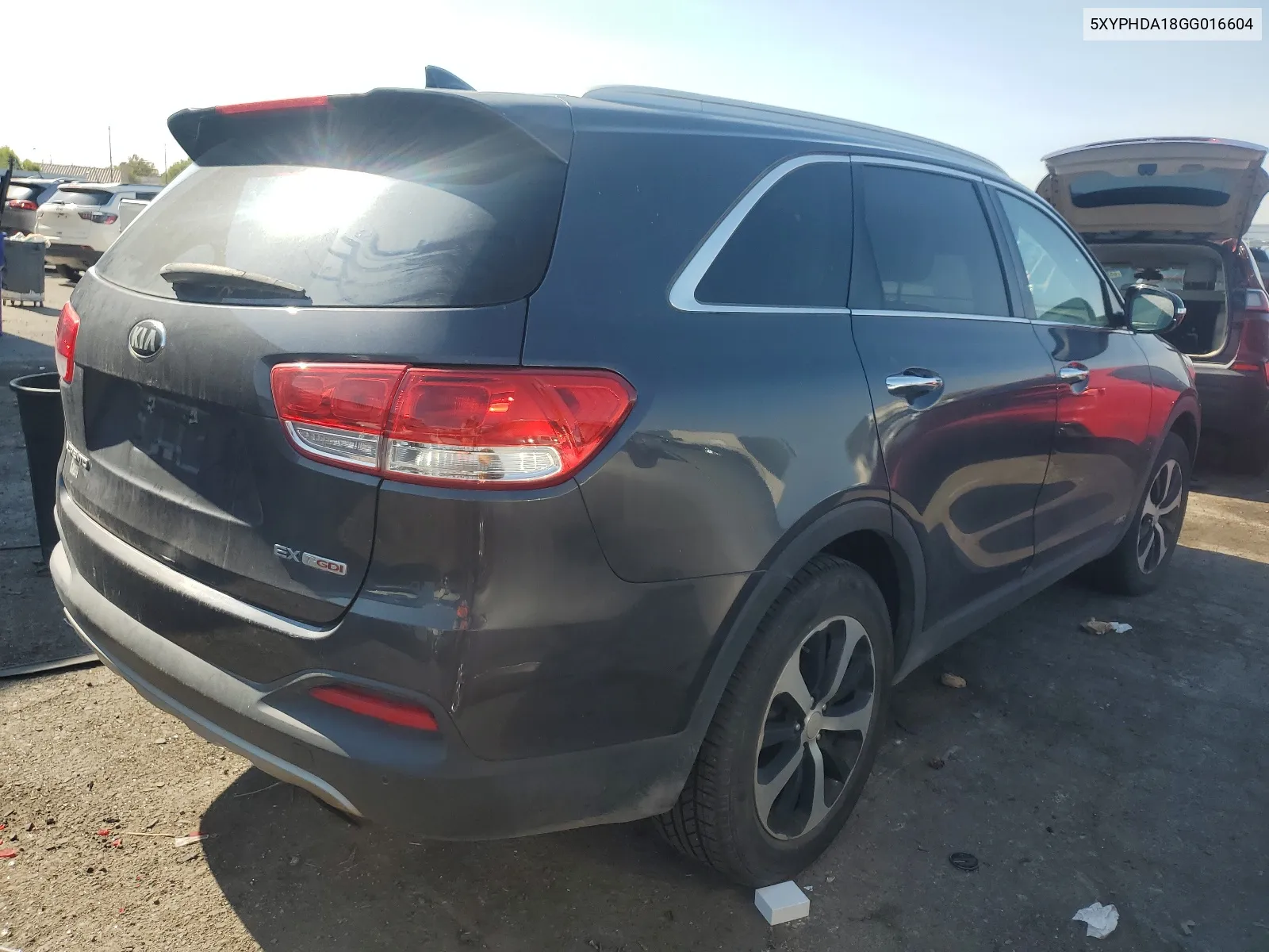 2016 Kia Sorento Ex VIN: 5XYPHDA18GG016604 Lot: 65332604