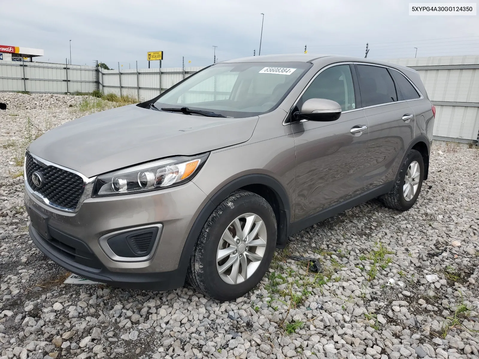 2016 Kia Sorento Lx VIN: 5XYPG4A30GG124350 Lot: 65608384