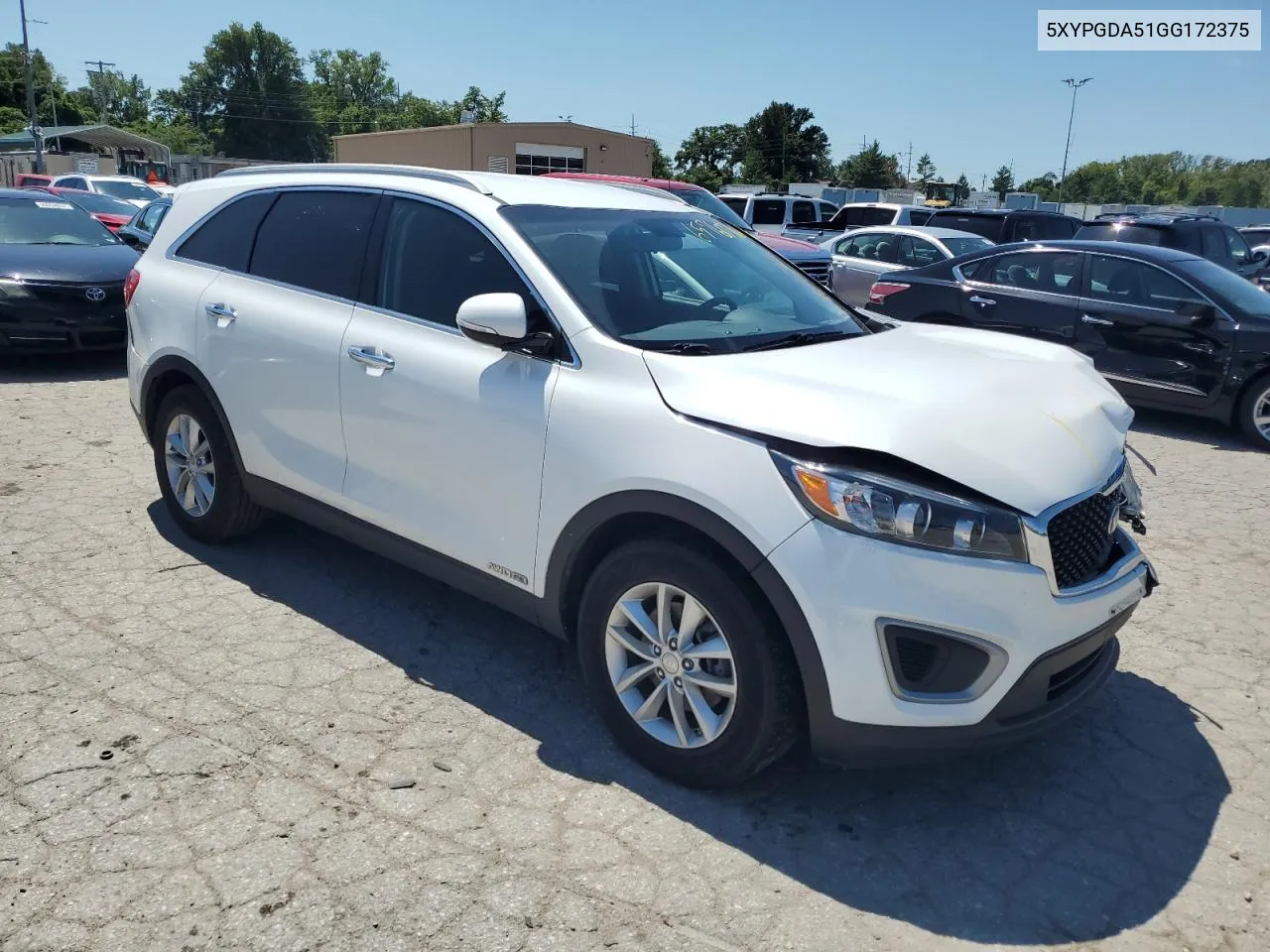 5XYPGDA51GG172375 2016 Kia Sorento Lx