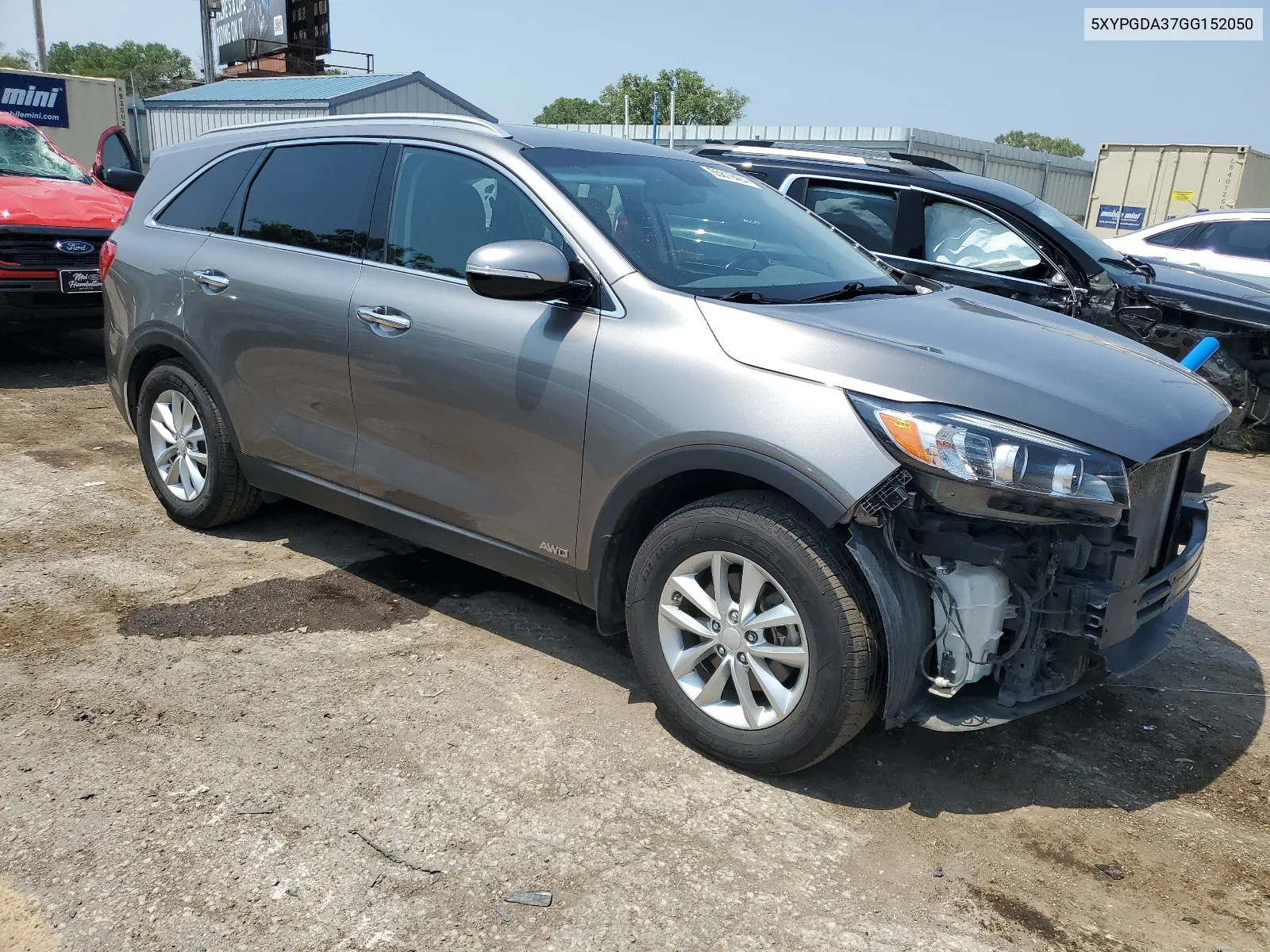 2016 Kia Sorento Lx VIN: 5XYPGDA37GG152050 Lot: 65819404