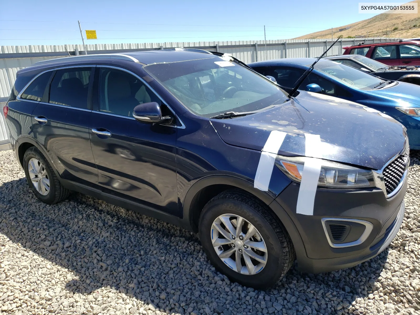 2016 Kia Sorento Lx VIN: 5XYPG4A57GG153555 Lot: 66562104