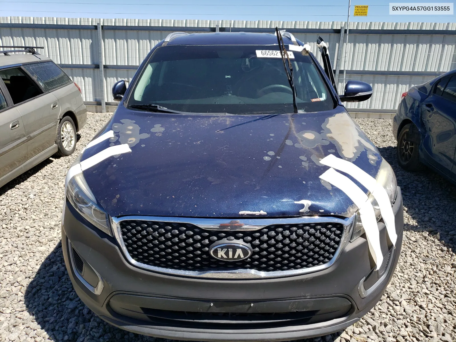 2016 Kia Sorento Lx VIN: 5XYPG4A57GG153555 Lot: 66562104