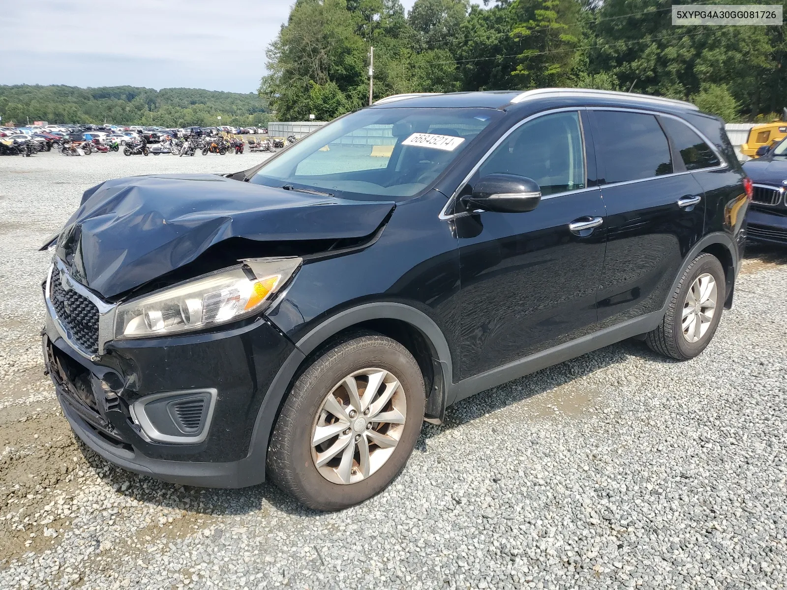 2016 Kia Sorento Lx VIN: 5XYPG4A30GG081726 Lot: 66845214