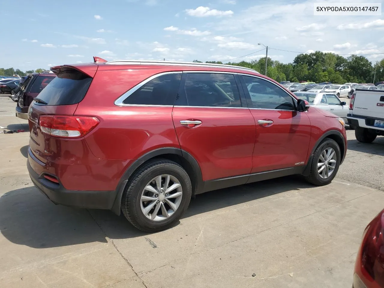 2016 Kia Sorento Lx VIN: 5XYPGDA5XGG147457 Lot: 66860734