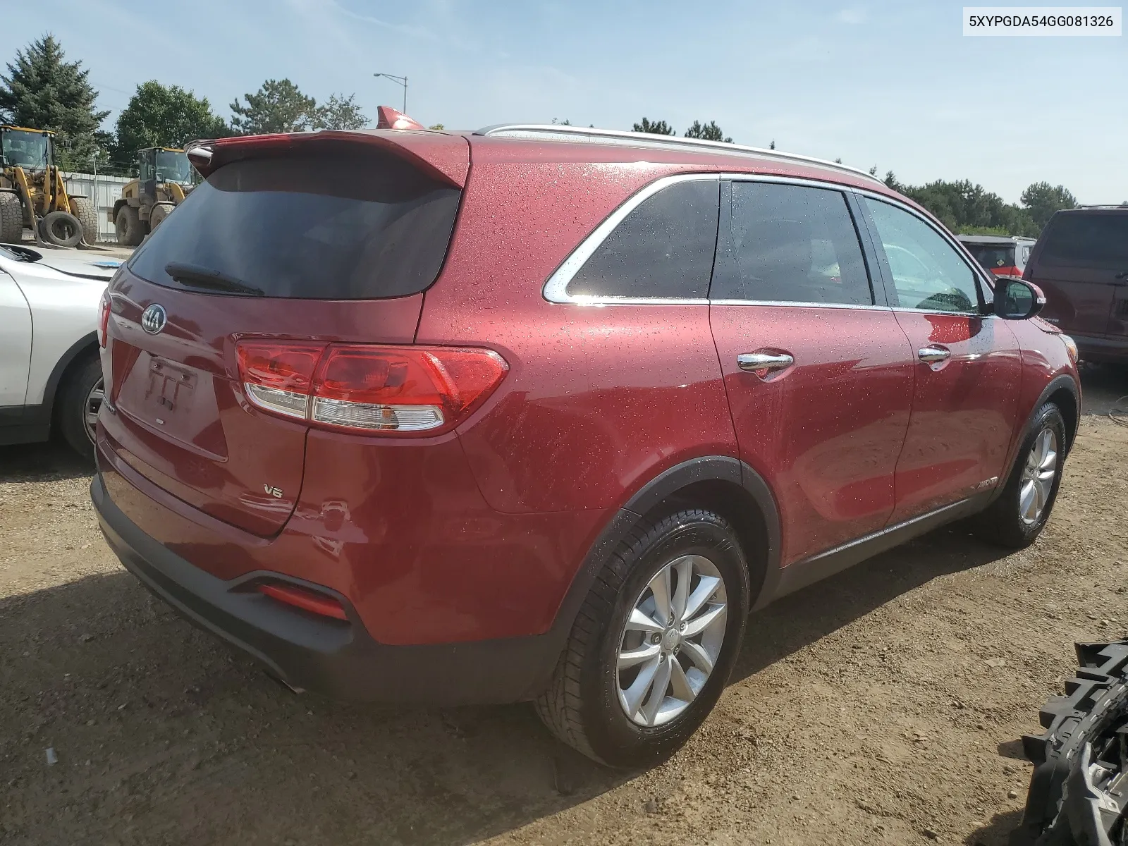 2016 Kia Sorento Lx VIN: 5XYPGDA54GG081326 Lot: 67069134