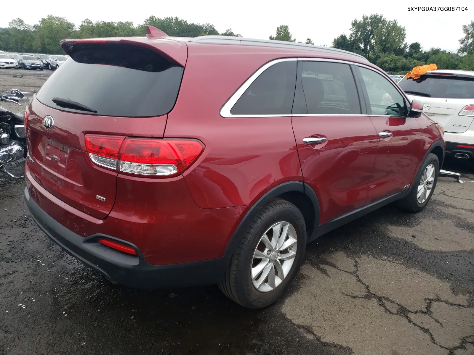 2016 Kia Sorento Lx VIN: 5XYPGDA37GG087104 Lot: 67311364