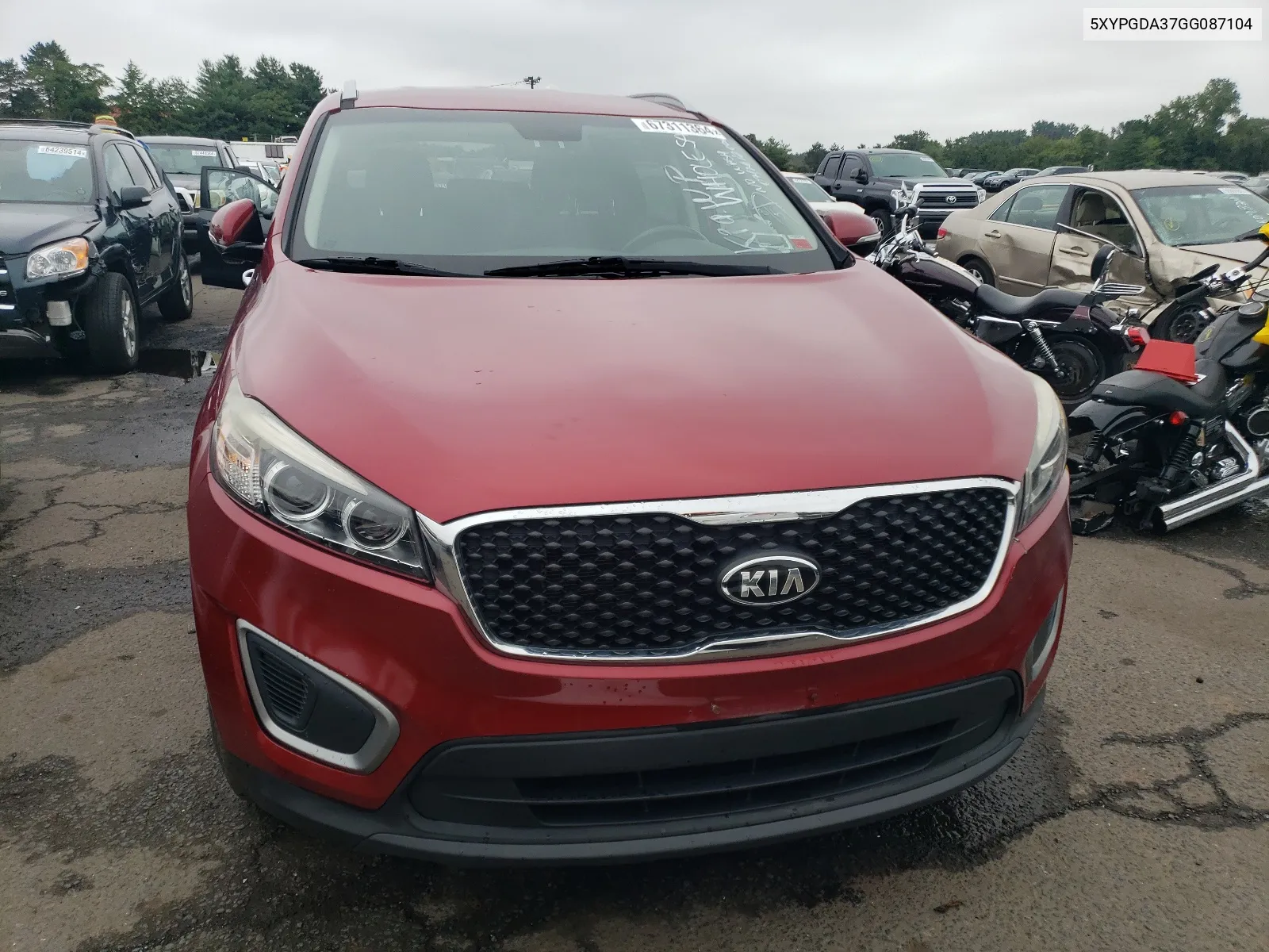 2016 Kia Sorento Lx VIN: 5XYPGDA37GG087104 Lot: 67311364