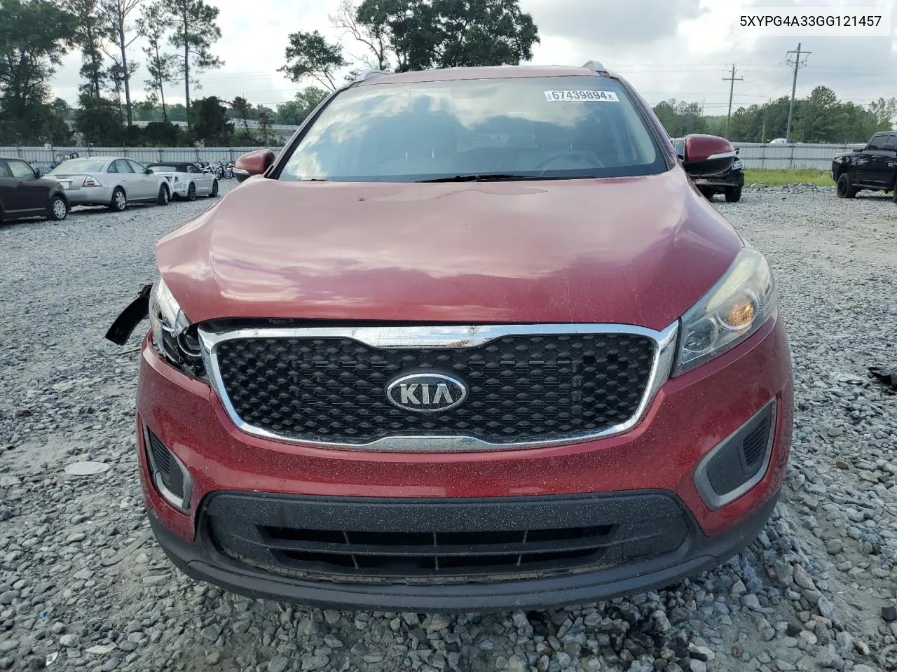 5XYPG4A33GG121457 2016 Kia Sorento Lx