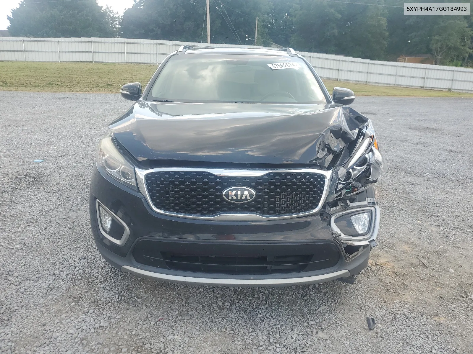 2016 Kia Sorento Ex VIN: 5XYPH4A17GG184993 Lot: 67582674