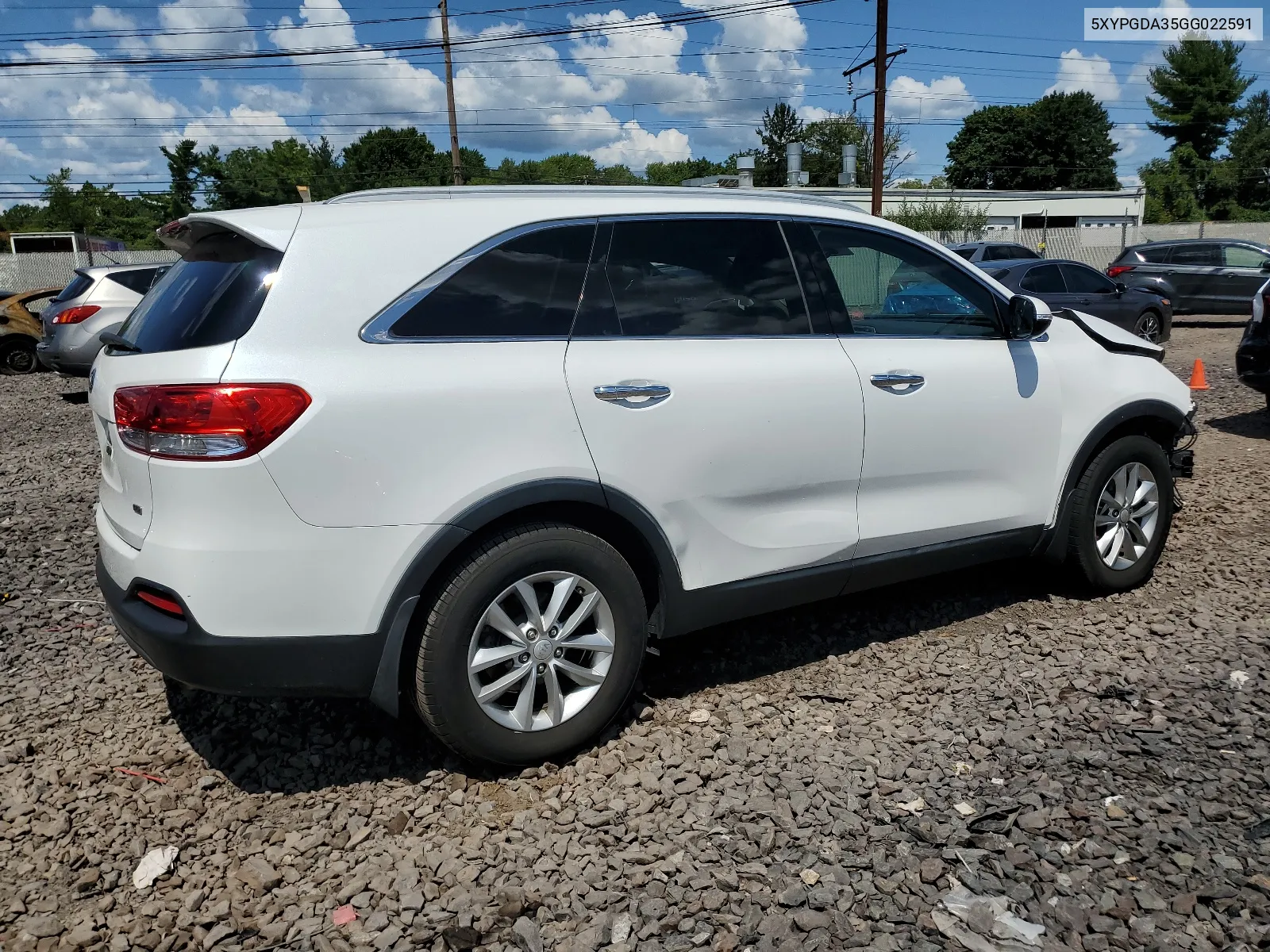 2016 Kia Sorento Lx VIN: 5XYPGDA35GG022591 Lot: 67647194