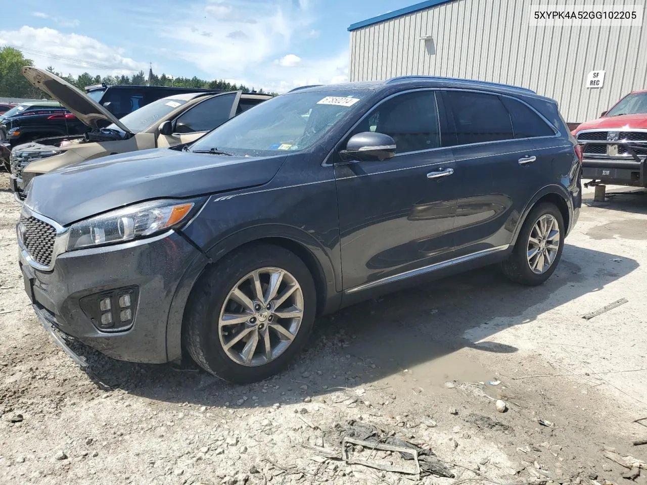 2016 Kia Sorento Sx VIN: 5XYPK4A52GG102205 Lot: 67850214