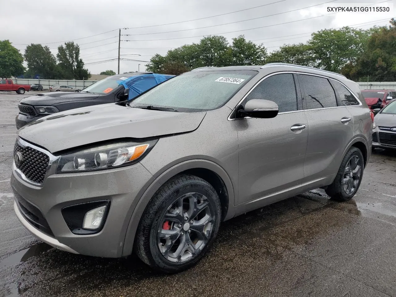 5XYPK4A51GG115530 2016 Kia Sorento Sx