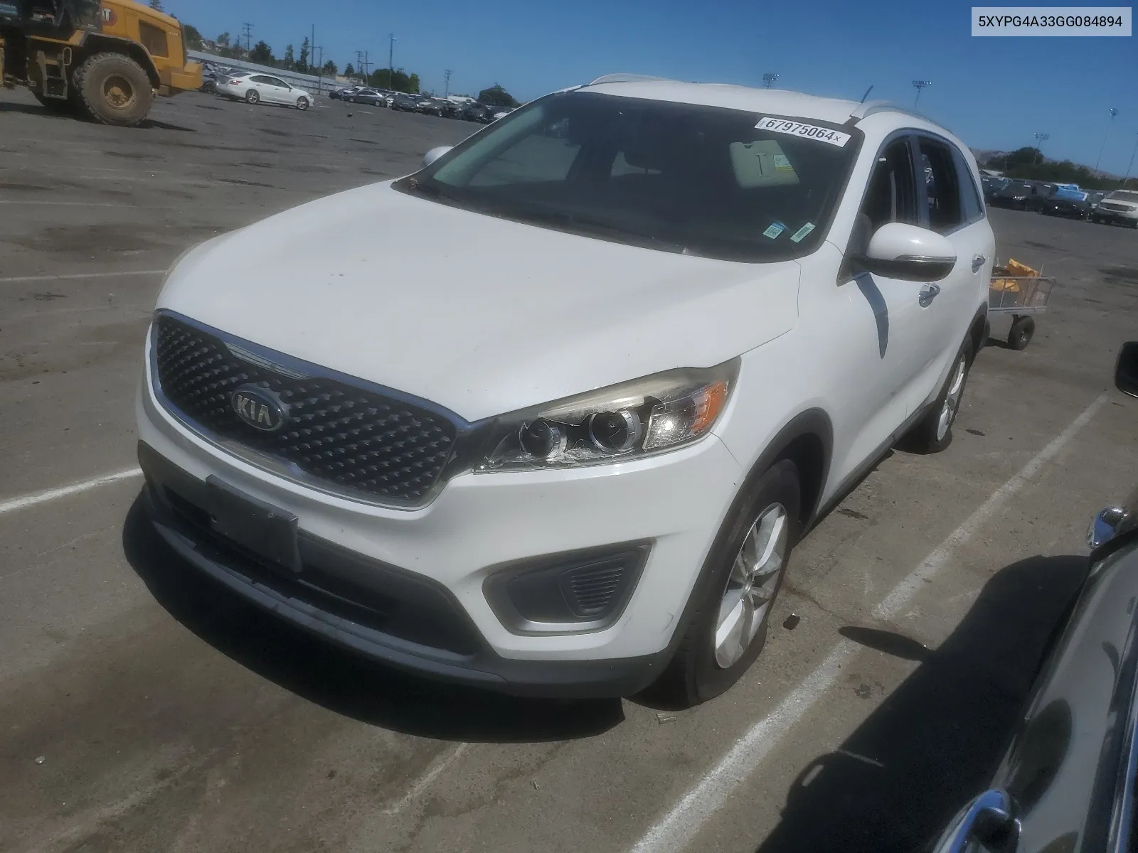 2016 Kia Sorento Lx VIN: 5XYPG4A33GG084894 Lot: 67975064