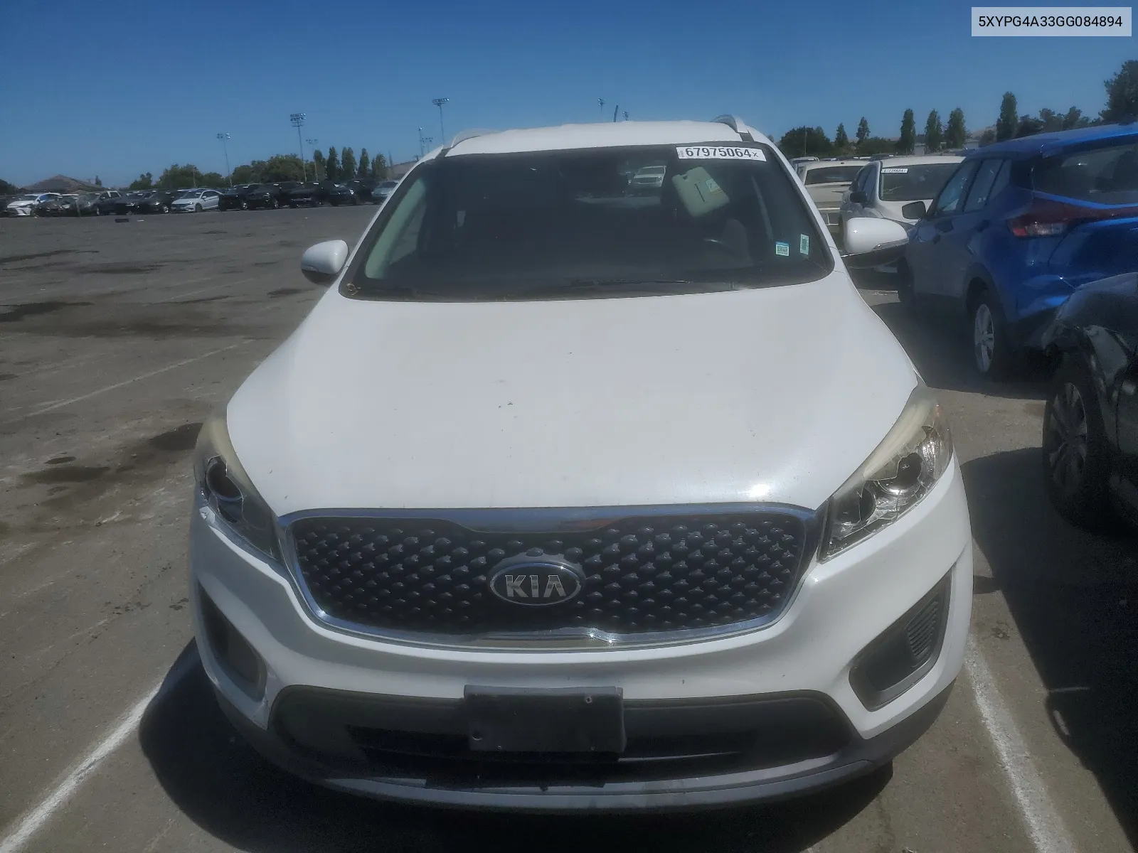 2016 Kia Sorento Lx VIN: 5XYPG4A33GG084894 Lot: 67975064