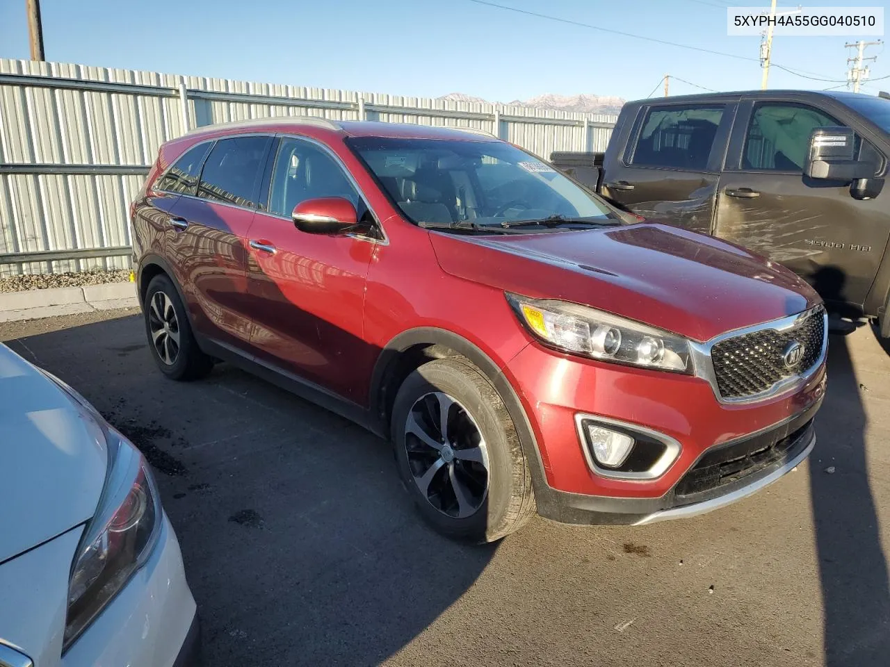 2016 Kia Sorento Ex VIN: 5XYPH4A55GG040510 Lot: 68138964