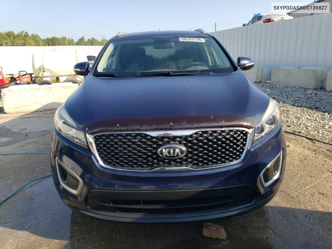 5XYPGDA5XGG139827 2016 Kia Sorento Lx