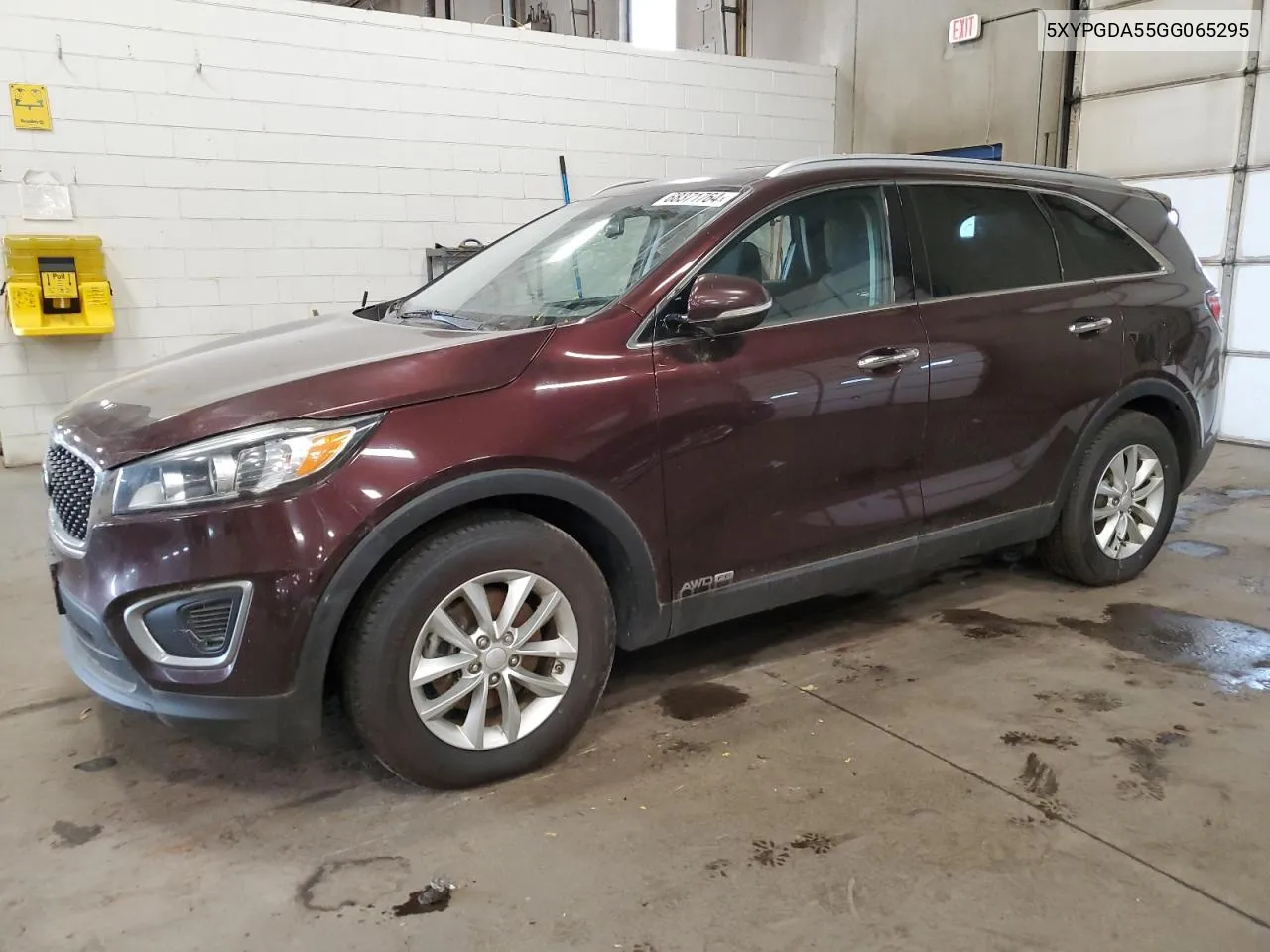 2016 Kia Sorento Lx VIN: 5XYPGDA55GG065295 Lot: 68371764