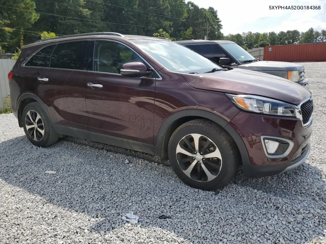 2016 Kia Sorento Ex VIN: 5XYPH4A52GG184368 Lot: 68522224