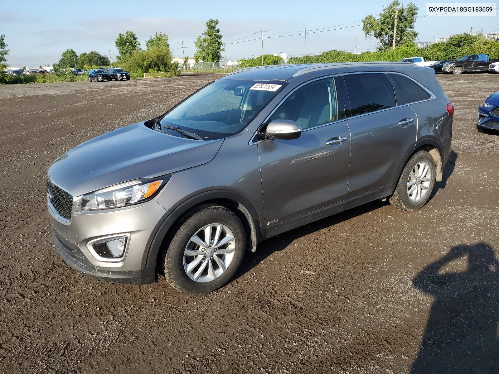 2016 Kia Sorento Lx VIN: 5XYPGDA18GG183659 Lot: 68532634