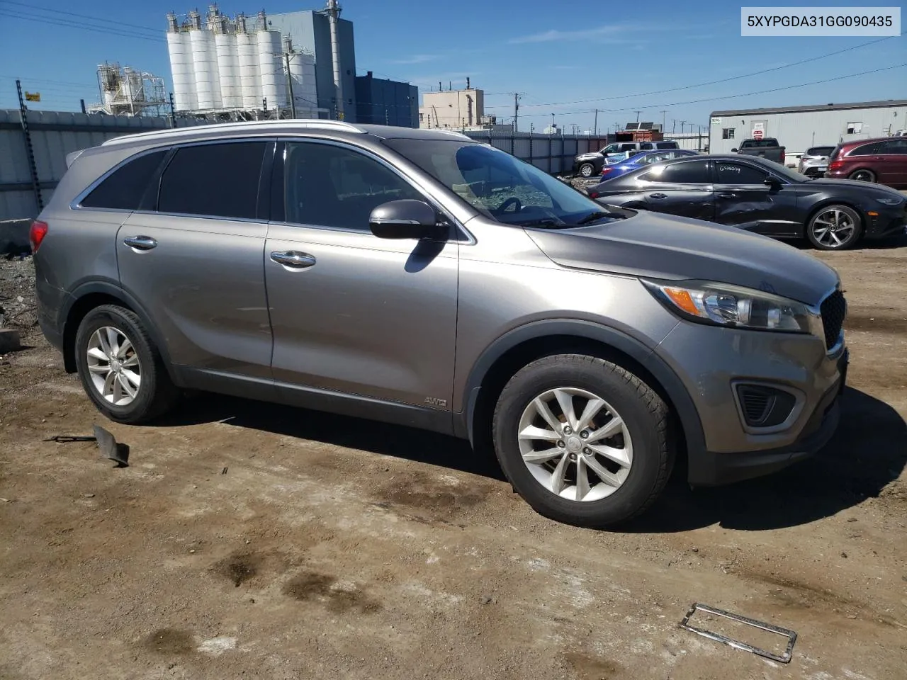 2016 Kia Sorento Lx VIN: 5XYPGDA31GG090435 Lot: 68689114