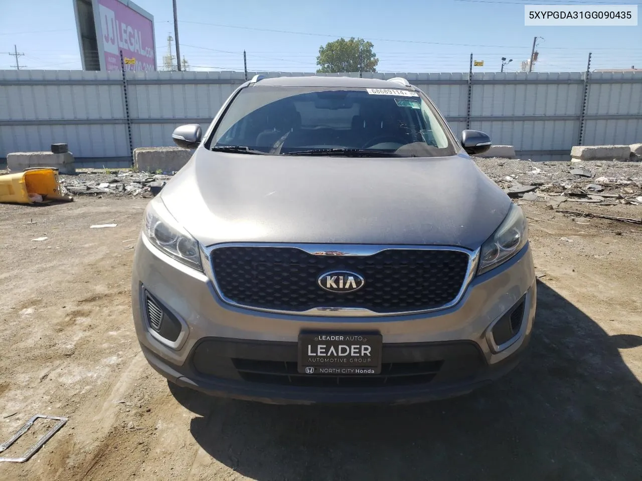 5XYPGDA31GG090435 2016 Kia Sorento Lx