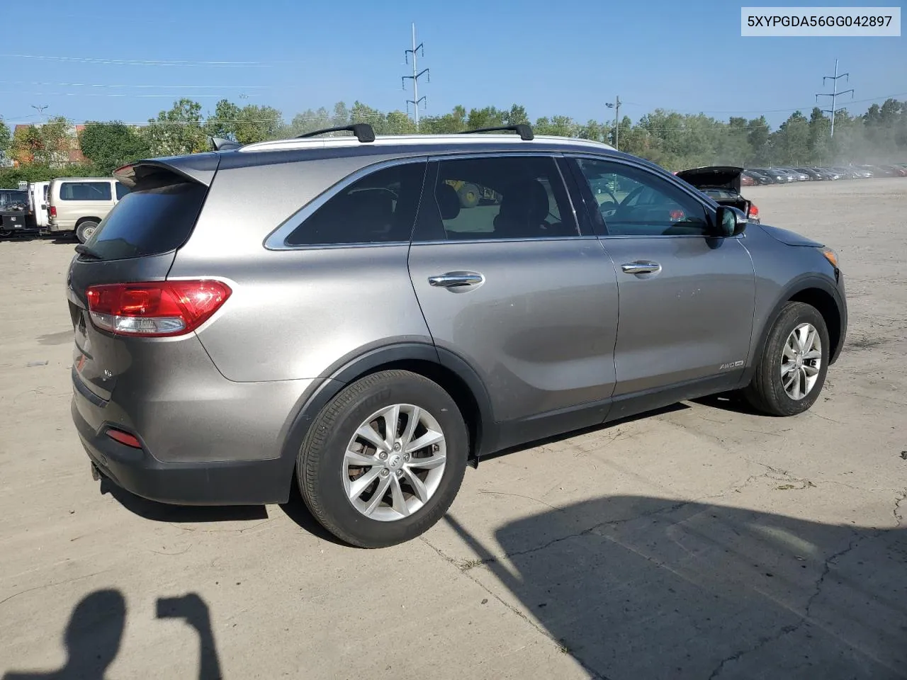 2016 Kia Sorento Lx VIN: 5XYPGDA56GG042897 Lot: 68752914